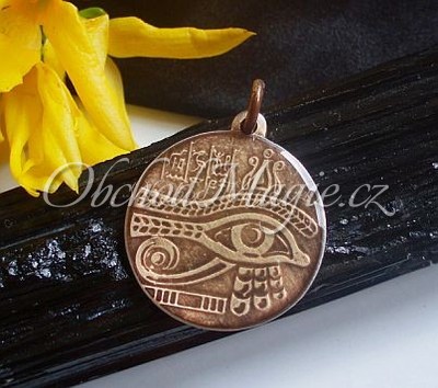 Amulety egyptské -Horovo oko (Udjat) - magický amulet