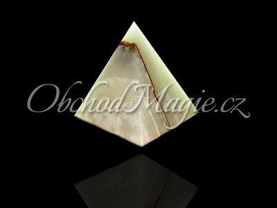 Pyramidy-PYRAMIDA, ONYX, broušená,  15 cm