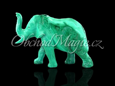 Sloni-Slon Malachit Kongo 7cm