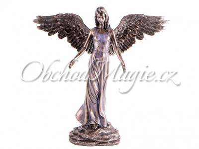 Andělé-ANDĚL MÍRU bronzový, socha 30cm
