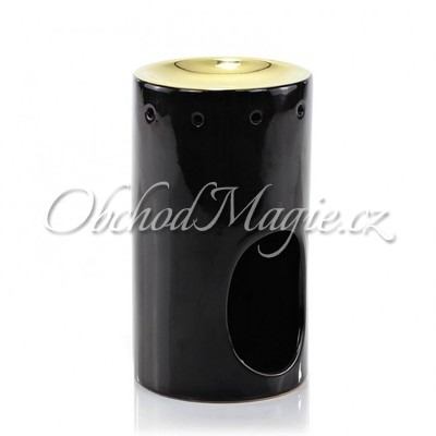 Luxusní aromalampy-ASHLEIGH & BURWOOD keramická aromalampa BLACK & GOLD