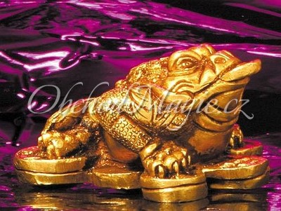 Hojnost-Třínohá žába hojnosti 6,5 cm - socha Feng Shui